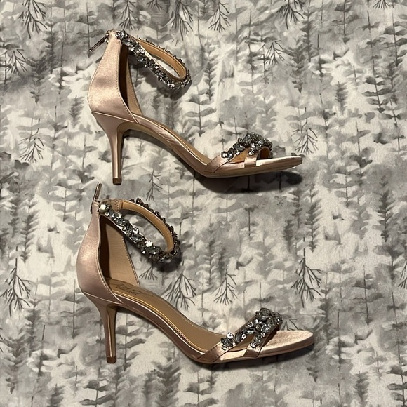 Jewel Badgley Mischka Caroline Embellished Strap Evening Shoe NWOT - Bridal - Picture 4 of 12